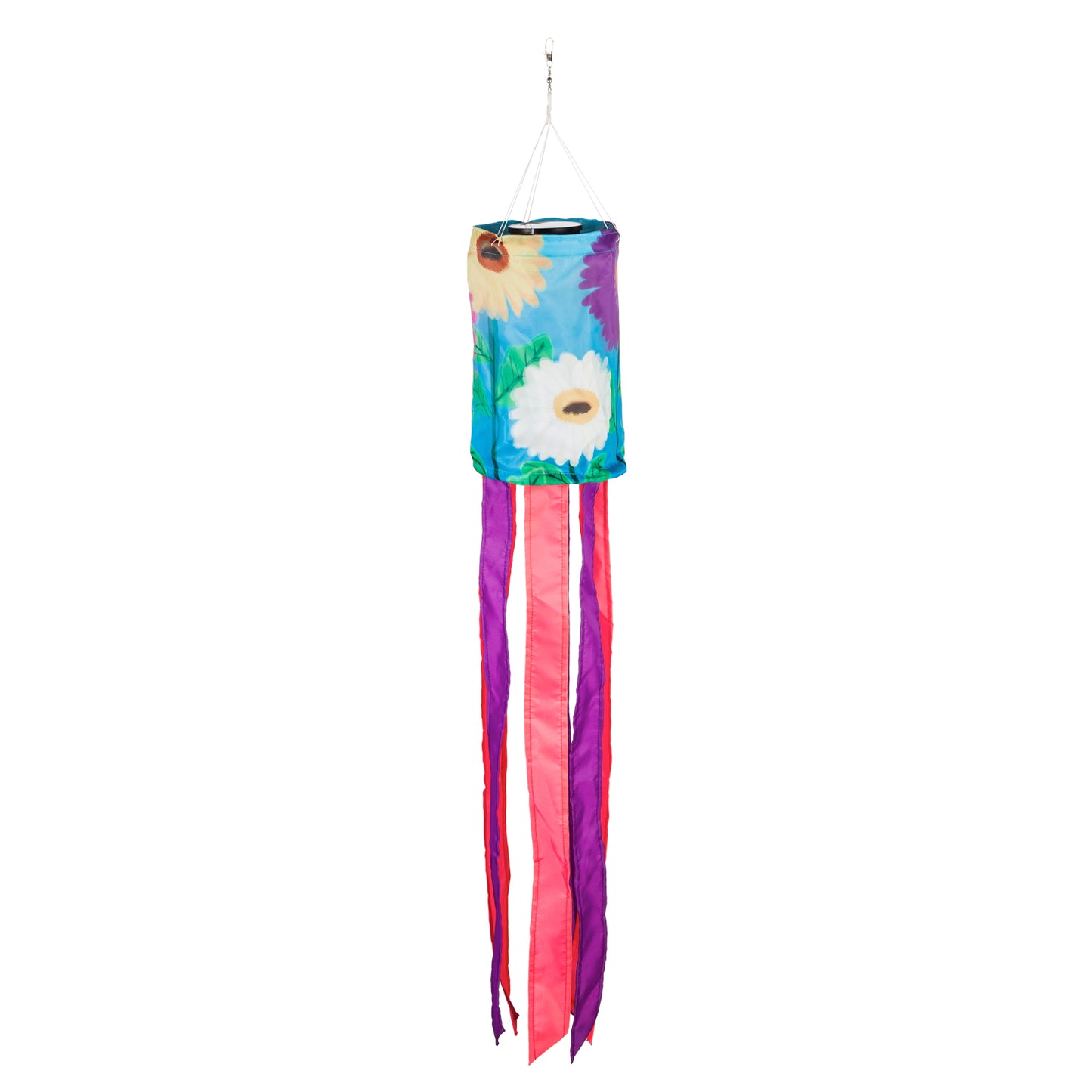Gerbera Daisies Solar Motion Windsock; 7.08"ODx37.8"L