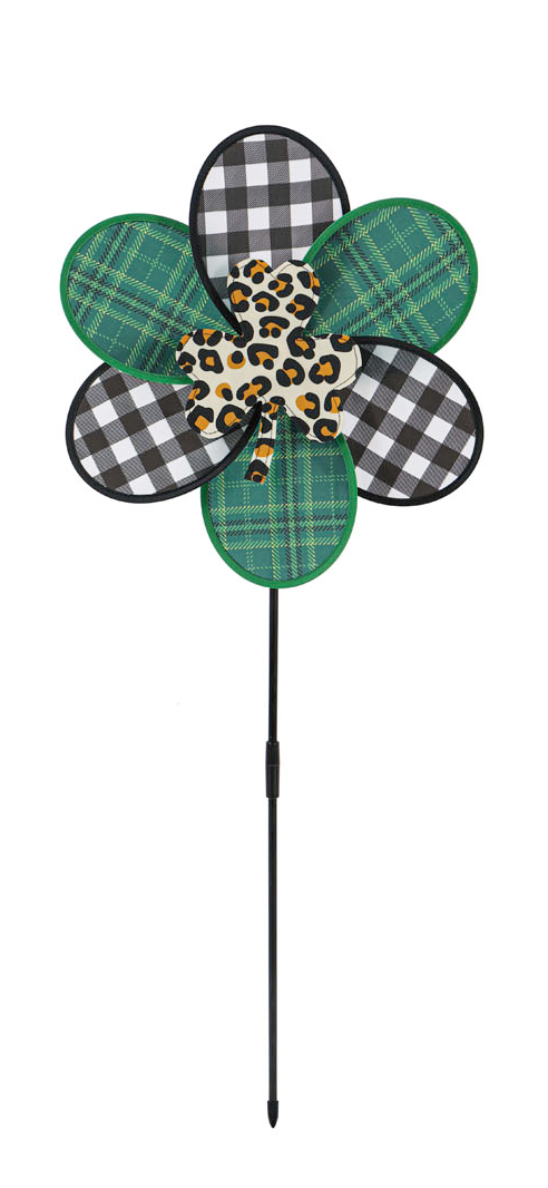 St.Patrick's Shamrock Pinwheel Spinner