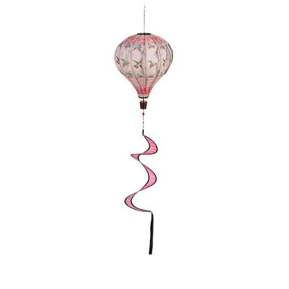 Hummingbirds Hot Air Balloon Spinner Windsock