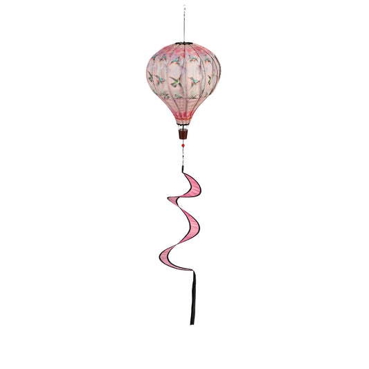 Hummingbirds Hot Air Balloon Spinner Windsock