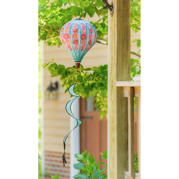 Gerbera Daisies Hot Air Balloon Spinner; 55"L x 15" Diameter