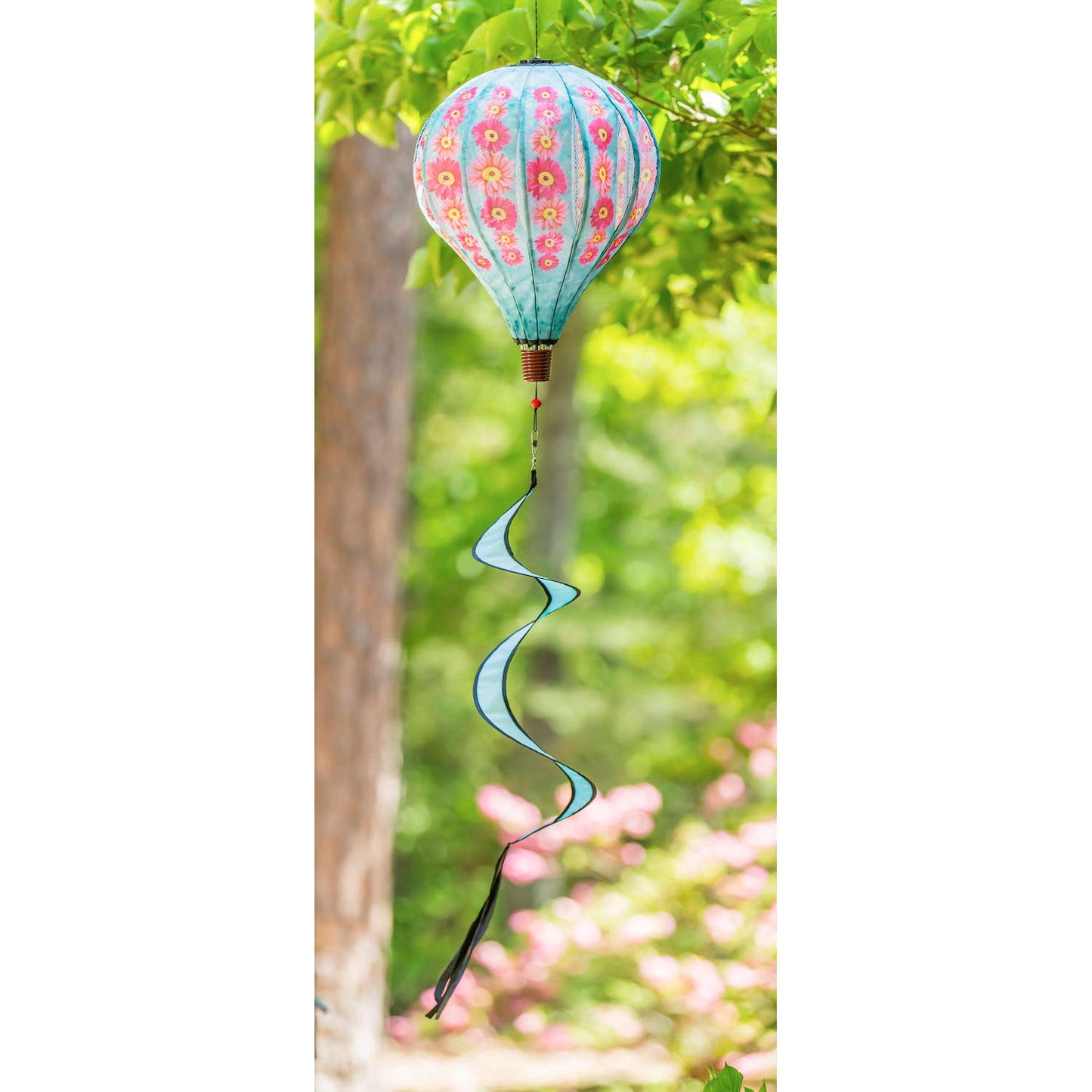 Gerbera Daisies Hot Air Balloon Spinner; 55"L x 15" Diameter