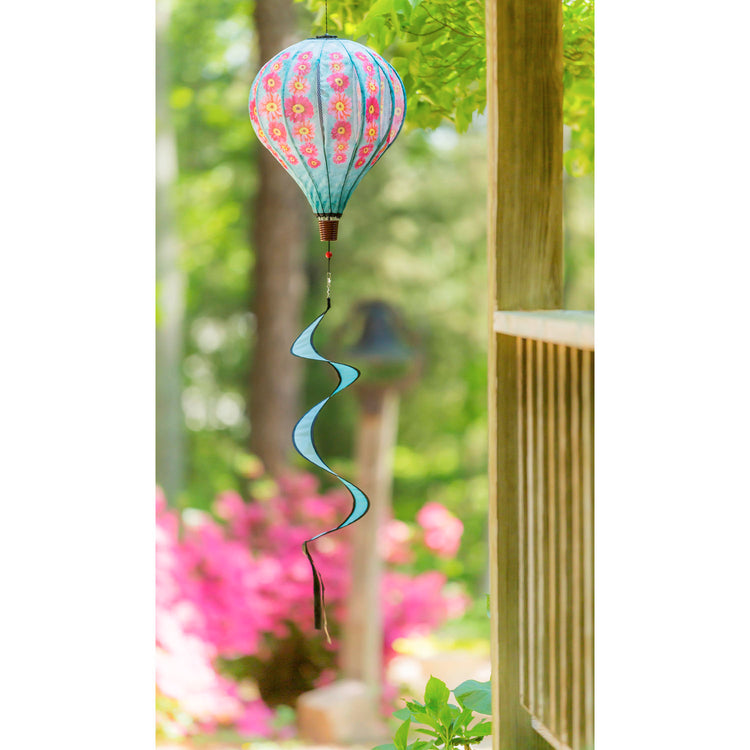 Gerbera Daisies Hot Air Balloon Spinner; 55"L x 15" Diameter