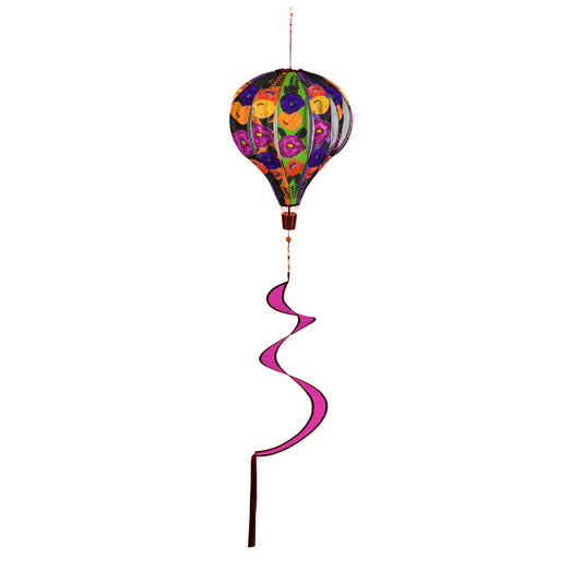 Halloween Floral Hot Air Balloon Spinner Windsock