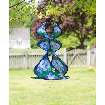 Hydrangea Blossoms Twister Windsock; 29.5"Lx15" Wx15"D