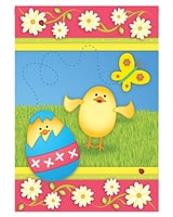 A Chick Is Born Printed Seasonal Garden Flag; Polyester