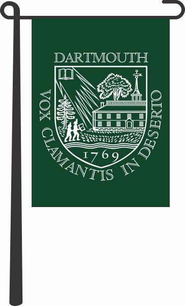 Dartmouth University Garden Flag; Polyester