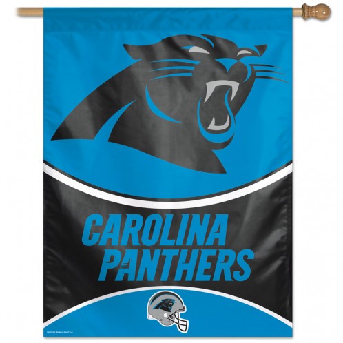Carolina Panthers House Flag; Polyester