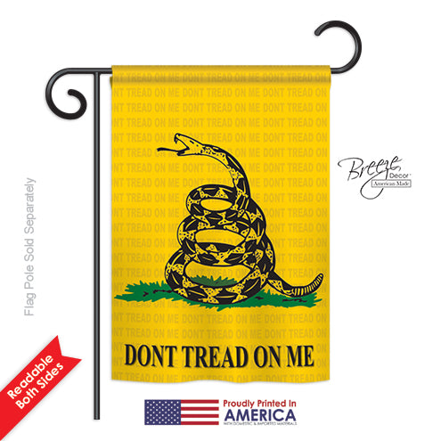 Gadsden Printed Garden Flag; Polyester