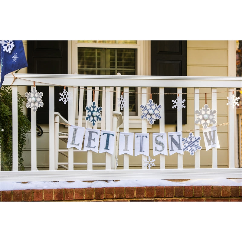 Snowflakes Seasonal Décor Banner