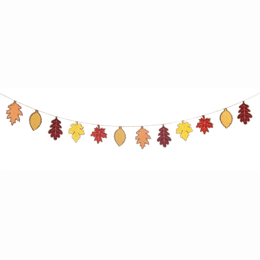 Fall Leaves Seasonal Décor Banner
