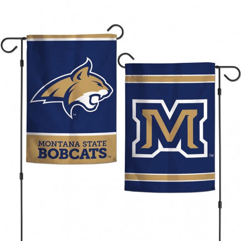 Montana State University Bobcats Double Sided Garden Flag; Polyester