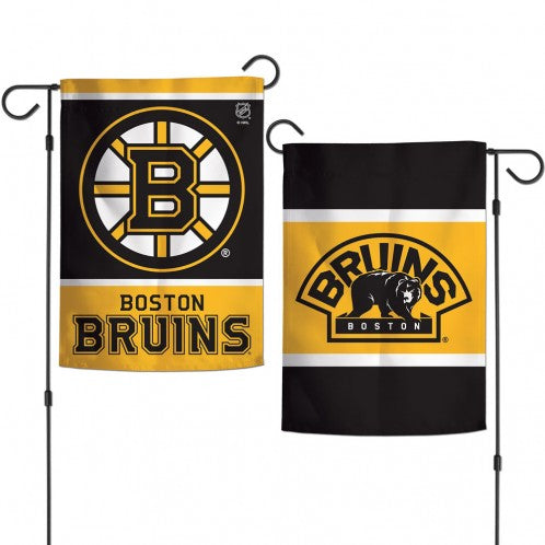 Boston Bruins Double Sided Garden Flag; Polyester