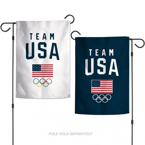 USOC Team USA 2-Sided Vertical Garden Flag; Polyester