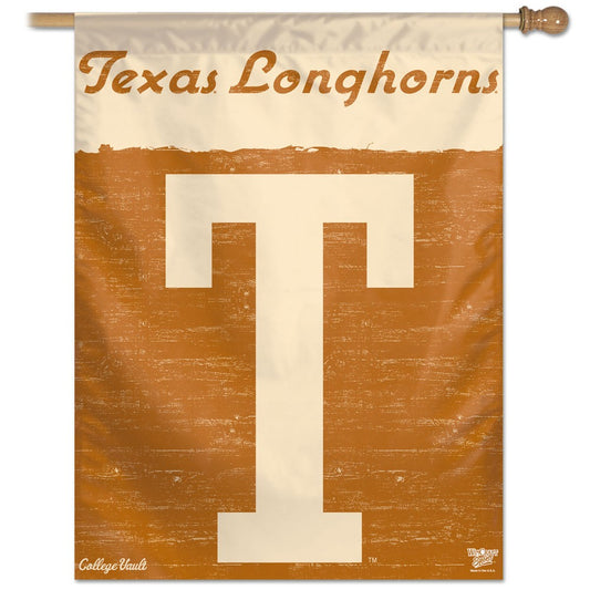 University of Texas Longhorns Vault House Flag; Polyester