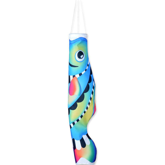 Cool Rainbow Koi Fish Windsock; Polyester