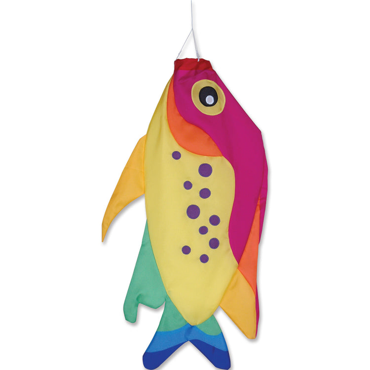 Rainbow Damsel Fish Windsock; Nylon 36"L