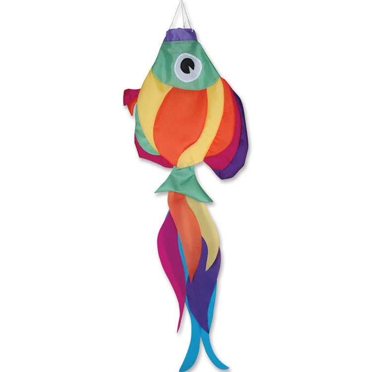 Rainbow Fish Windsock; Nylon 36"L