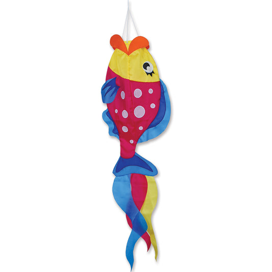 Polka Dot Parrot Fish Windsock; Nylon
