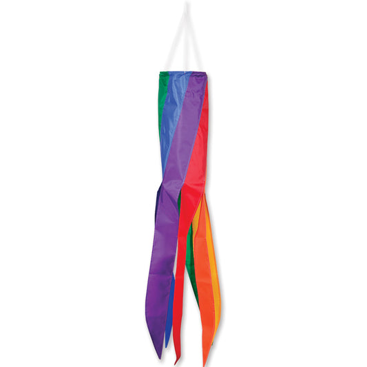 41" Rainbow Stripe Swirls Windsock