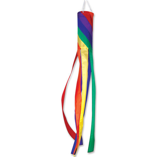Rainbow Spiral Windsock; Polyester 60"L