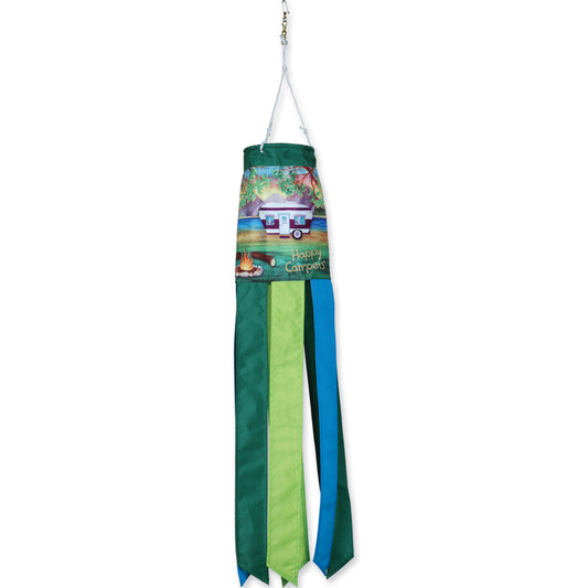 "Happy Campers" Seasonal Windsock; Polyester