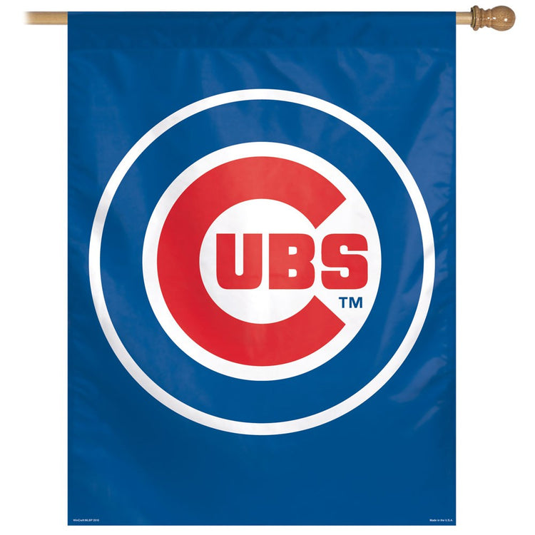 Chicago Cubs House Flag; Polyester