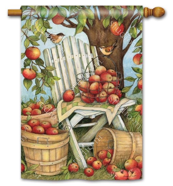 Apples Galore Printed Seasonal House Flag; Polyester