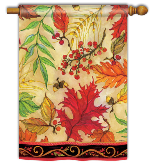 Fall Blaze of Glory House Flag