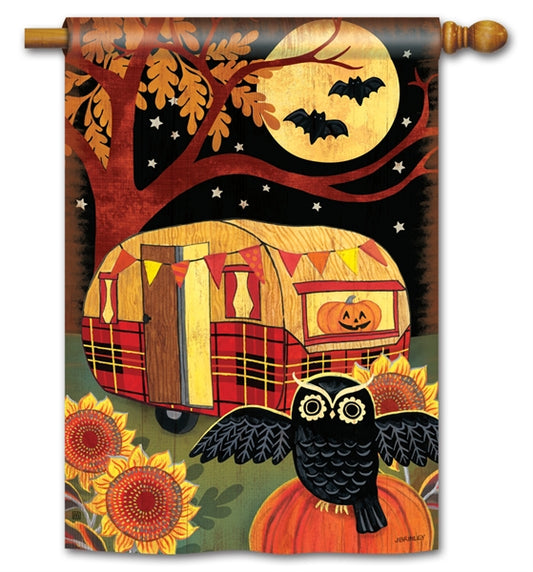 Halloween Camper House Flag