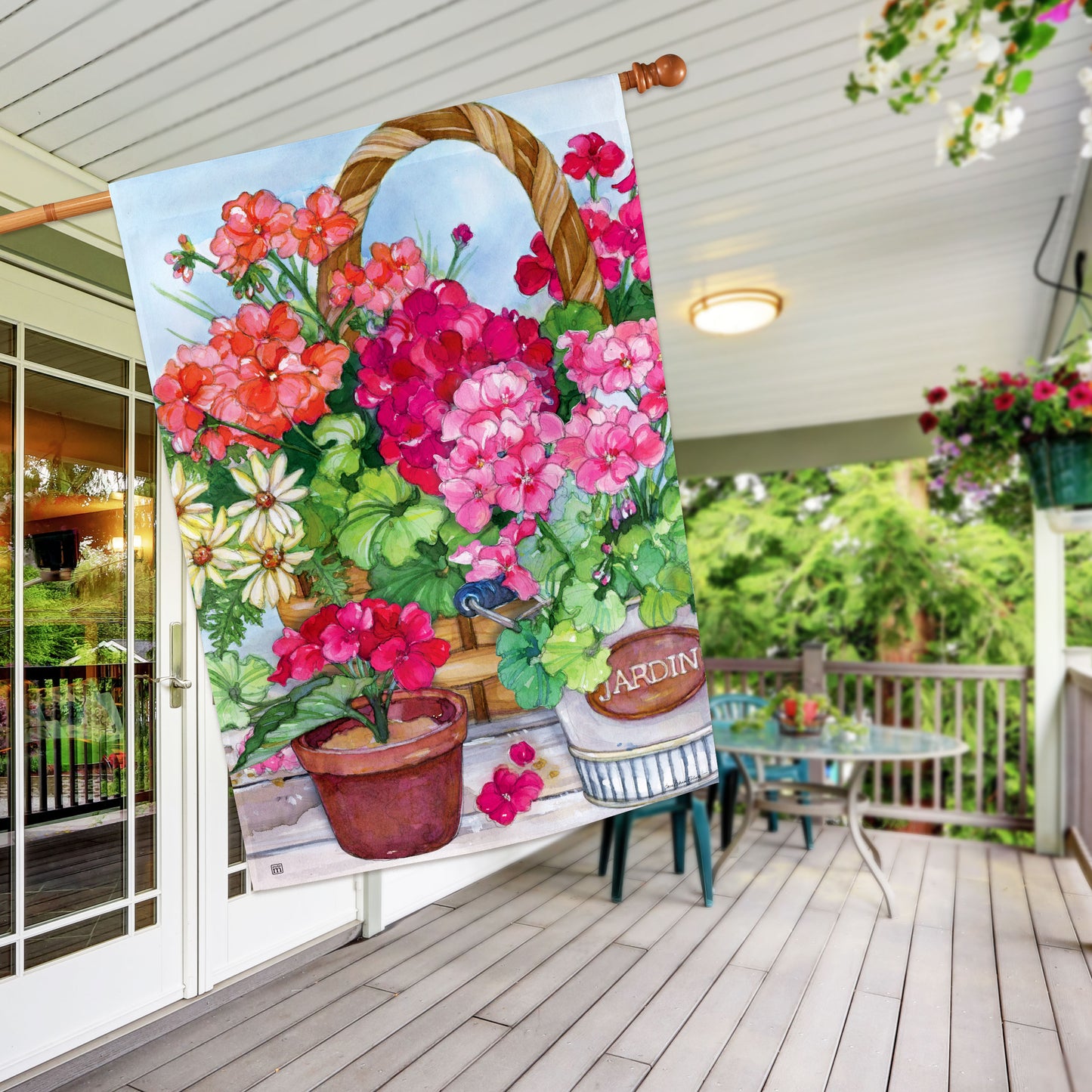 Geranium Variety House Flag