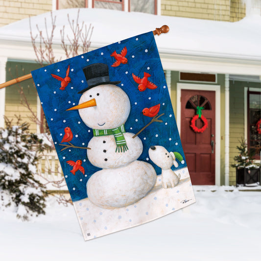 Winter Pals Printed House Flag; Polyester 28"x40"