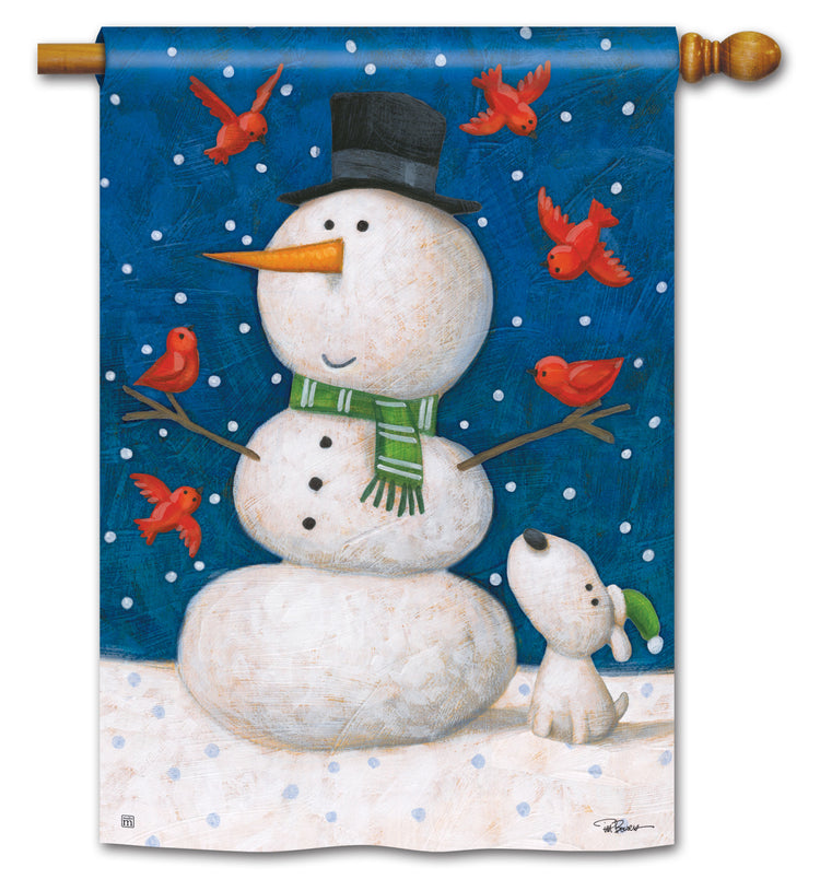 Winter Pals Printed House Flag; Polyester 28"x40"
