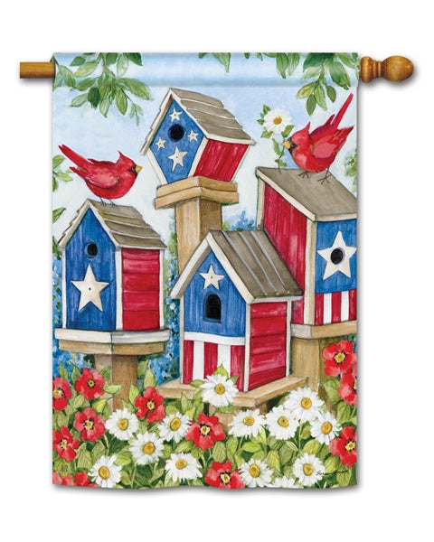 All American Birdhouses House Flag