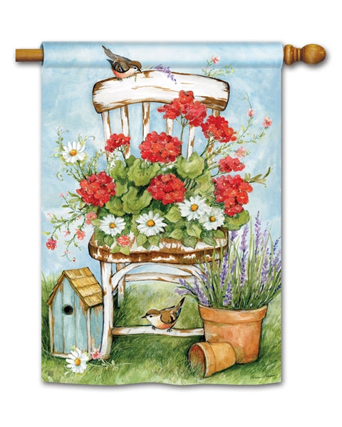 Summer Garden House Flag