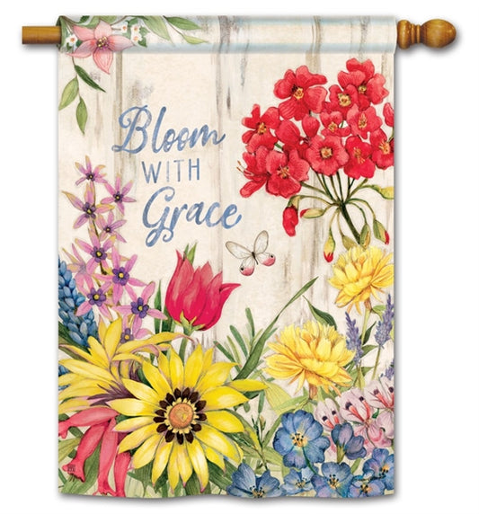 Bloom with Grace House Flag