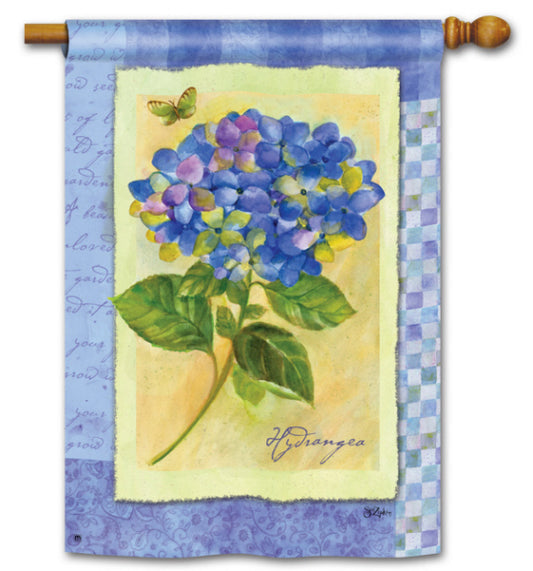 Hydrangea House Flag