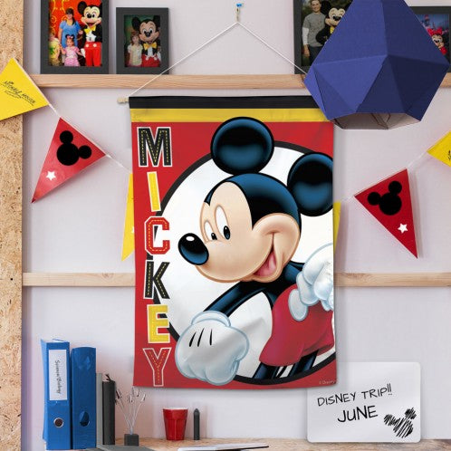 Disney Mickey Mouse Printed Seasonal House Flag; Polyester