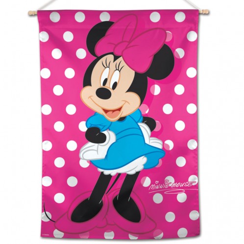 Minnie Mouse Printed Seasonal House Flag; Polyester