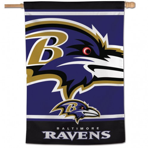 Baltimore Ravens House Flag; Polyester