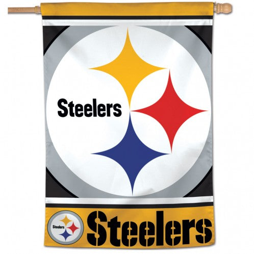 Pittsburgh Steelers House Flag; Polyester
