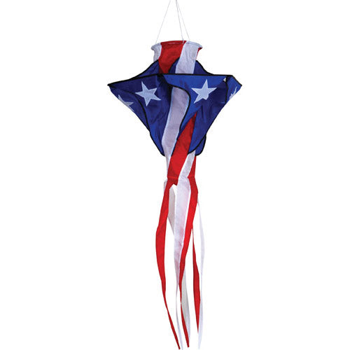 Patriotic Star Twister; Nylon 20.5"x 30"L