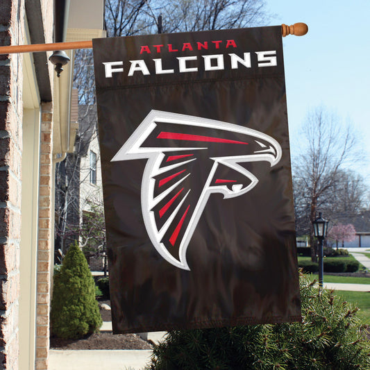 Atlanta Falcons Applique/Embroidered Double Sided House Flag