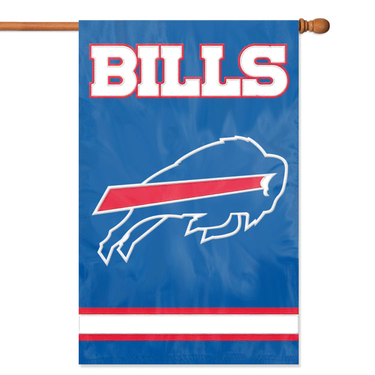 Buffalo Bills Applique/Embroidered Double Sided House Flag