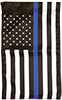 Thin Blue Line American Garden Flag; Nylon
