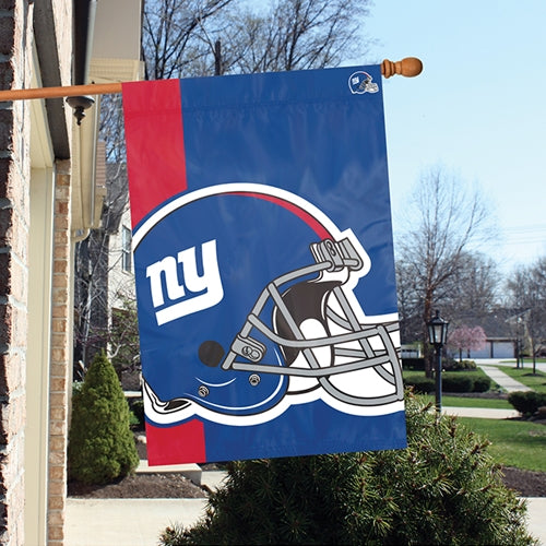 New York Giants Printed Bold Logo Banner with Sleeve; 420 Denier Nylon