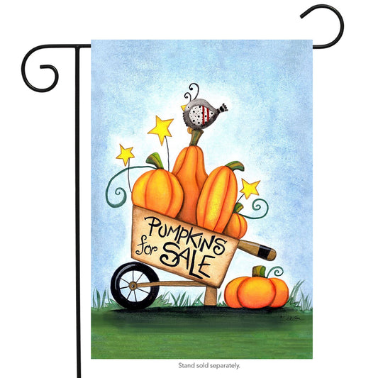 Fall Pumpkins for Sale Garden Flag