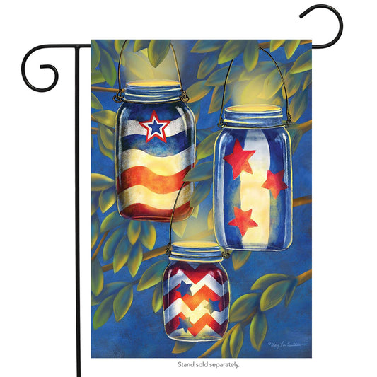 Patriotic Luminaries Garden Flag