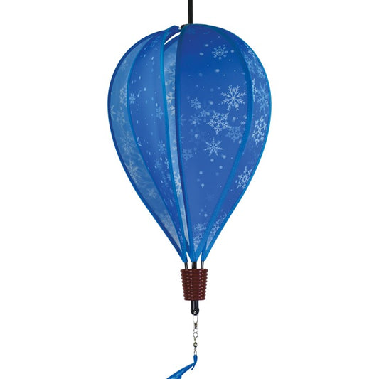 Winter Snowflakes 6-Panel Hot Air Balloon; Polyester