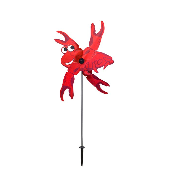 Red Crab Whirligig Spinner; Nylon 16"x29", diameter 7"